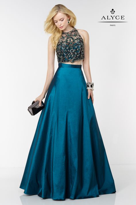 Paris Prom, Alyce Paris Prom Dresses, Long Skirt And Top, Green Evening Gowns, Evening Dress Long, Alyce Paris, Prom Dress Styles, Prom Designs, Paris Dresses