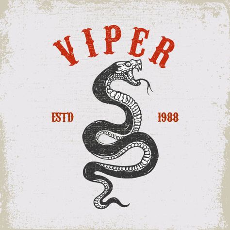 Viper Snake, Snake Logo, Snake Illustration, Snake Art, Grunge Background, Snake Design, Branding Design Inspiration, Free Vector Graphics, Free Vector Art