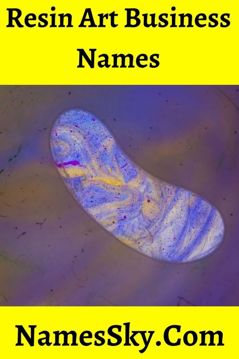 Looking for a unique and creative name for your resin art business? Check out these 10 ideas, along with tips on how to choose the perfect name for your brand. #resinart #businessnames#Names_For_Resin_Art_Business #Resin_Art_Instagram_Page_Names #Art_Names_For_Instagram_Page #Resin_Business_Name_Ideas Resin Art Instagram Page Names, Names For Resin Art Business, Resin Business Name Ideas, Resin Art Business, Creative Business Names List, Buisness Name Ideas, Art Business Names, Cute Business Names, New Business Names