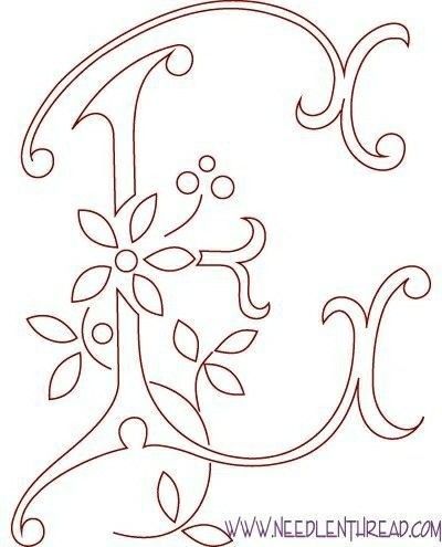 Jan 28, 2018 - This Pin was discovered by Linda Lowe. Discover (and save!) your own Pins on Pinterest Hand Embroidery Letters, Monogramm Alphabet, Embroidery Letter, Alfabet Letters, Quilled Creations, Flower Letter, Embroidery Alphabet, Embroidery Template, Embroidery Letters