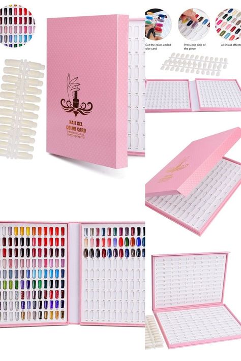 Noverlife 216 Nail Colors Chart Display, Nail Gel Polish Display Book with 216 False Nail Tips, Professional Salon Nail Color Swatches Nail Practice Card Board, #AD, ##Board, #advertisement, #Card, #Nail, #Colors Nail Colors Chart, Diy Nail Color Display, Nail Salon Vocabulary, Nail Display Book, Nail Sample Display, Nail Color Swatches, Professional Nail Polish Display, Nails Business, Colors Chart