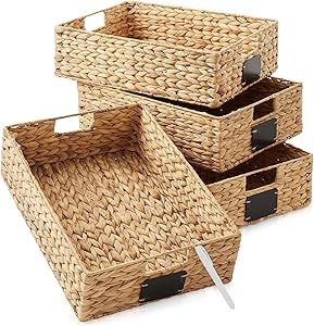 Pantry Storage Baskets, Basket Pantry Organization, Organizers For Kitchen, Shelves Pantry, Pantry Baskets, Pantry Decor, Pantry Organizer, Kitchen Shelves Organization, Closet Laundry