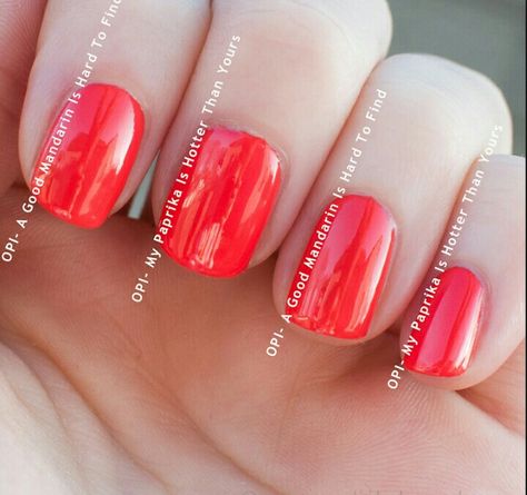 Coolest Nails, Opi Red, Fingernail Polish, Eyes Lips Face, Red Nail Polish, Nail Stuff, Red Nail, Warm Red, Opi Nails