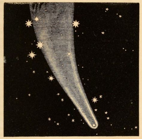 The Great Comet of 1811. Uranography, or A Description of the Heavens. 1850. Sky With Stars, Great Comet Of 1812, The Great Comet, Anakin Skywalker, The Heavens, The Night Sky, Boba Fett, Art Plastique, Stars And Moon