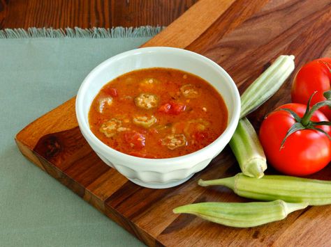 The Secret History of Okra - Okra Soup Recipe on The History Kitchen Okra Soup Recipe, Okra Soup, Food History, The Secret History, Okra, Stuffed Hot Peppers, Soup Recipe, Soul Food, Soups And Stews