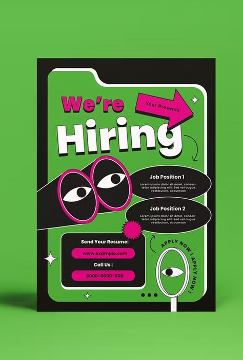 Green Flat Design We Are Hiring Flyer Template AI, PSD Test Posters, Hiring Flyer, Hiring Poster, Graphic Shapes Design, Recruitment Poster, Green Flats, Hip Hop Art, We Are Hiring, We're Hiring