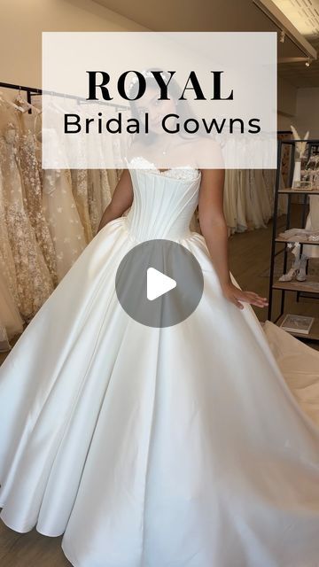 MaidenWhite | Couture Bridal on Instagram: "Wedding dresses fit for a Queen 👸🏻 Which royalty-worthy bridal gown did you love most? We channeled a bit of Bridgerton Queen Charlotte for this one. With decadent satin ball gowns, basque waist a-lines, full tulle princess skirts, and even a unique lace fit n flare for the bride who wants to feel like royalty while still showing off the curves. 

#ballgownweddingdress#royalweddingdress#princessweddingdress#queencharlotte#weddingdressideas" Bridgerton Queen Charlotte, Basque Waist Wedding Dress, Princess Skirts, Bridgerton Queen, Wedding Dresses Fit, Waist Wedding Dress, Basque Waist, Satin Ball Gown, Princess Skirt