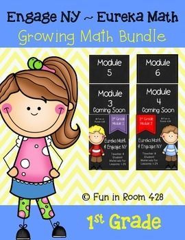 Engage NY/Eureka Math 1st Grade Mod 1-6 {Growing Bundle} Eureka Math 1st Grade, Math 1st Grade, Engage Ny Math, Math Enrichment, Eureka Math, Math Education, Math Help, Teaching First Grade, Math Tutor