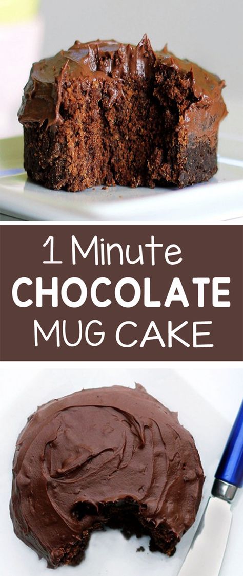 Dessert Micro Onde, Easy Chocolate Mug Cake, Mug Dessert Recipes, Ella Vegan, Chocolate Mug Cake Recipe, Microwave Mug Recipes, Vegan Mug Cakes, Glutenfri Baking, Easy Mug Cake