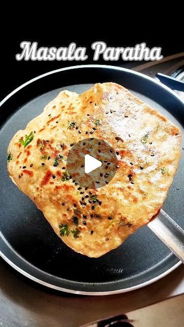 Renuka Salunke on Instagram: "Masala Paratha 😍 
Ingredients 👇 
Ghee
Red chilli powder 
Cumin powder 
Black pepper 
Salt to taste 
Coriander leaves 
Black sesame seeds 
.
.
.
.
.
.
For more food updates 
Follow 👣 👉 @homecheff_renu
.
.
.
.
.
.
Like share comments and save for later 🤗 
.
.
.
.
.
.
#homecheff_renu #paratha #parathe #recipeoftheday #recipes #easyrecipes #khana #gharkakhana #reels #reelsinstagram #uniquerecipes #food #exploremore #explore #foodstagram #breakfast #instafood" Masala Paratha Recipe, Masala Paratha, Paratha Recipe, Red Chilli Powder, Paratha Recipes, Pepper Salt, Black Sesame Seeds, Black Sesame, Coriander Leaves