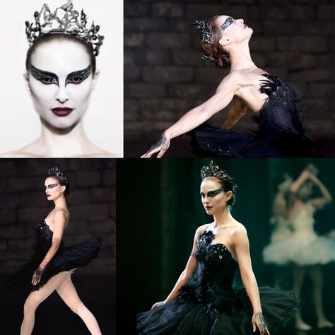 Natalie Portman as the Black Swan Black Swan Movie Costume, Halloween Costumes Black Hair, Black Swan Natalie Portman, Black Swan Costume Halloween, Swan Halloween, Black Swan Movie, Swan Costume, Frozen Costume Adult, Costumes 2024