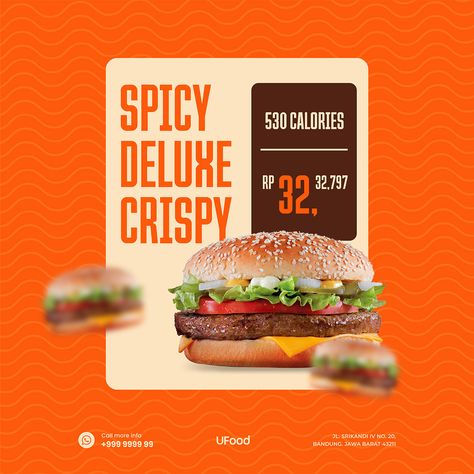 Social Media | Burger :: Behance Posters Reference, Food Posters, Food Post, Happy Wallpaper, Flyer Ideas, Minimal Web Design, Logo Restaurant, Food Poster, Creative Ads