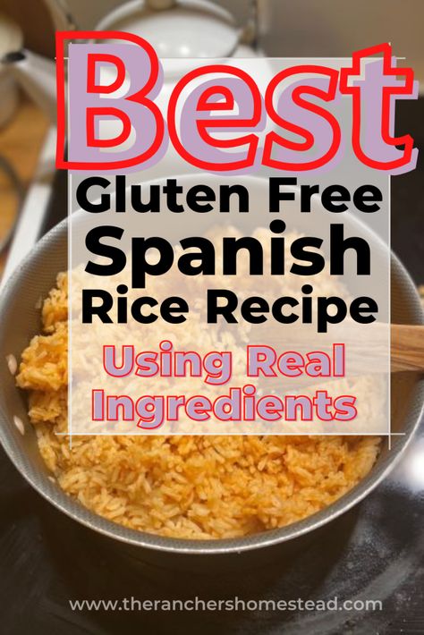 Gluten Free Mexican Recipes, Spanish Rice Recipe, Gluten Free Sides, Gluten Free Sides Dishes, Gluten Free Restaurants, Best Gluten Free, Homemade Gluten Free, Spanish Rice, Gluten Free Recipes For Dinner