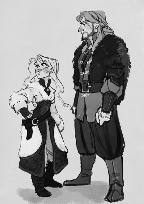 That fur cape, yo! Character Design Cartoon, Character Design Challenge, Dungeons And Dragons Characters, The Orator, Medieval Clothing, Character Design References, Dnd Characters, Design Reference, Bts Fanart