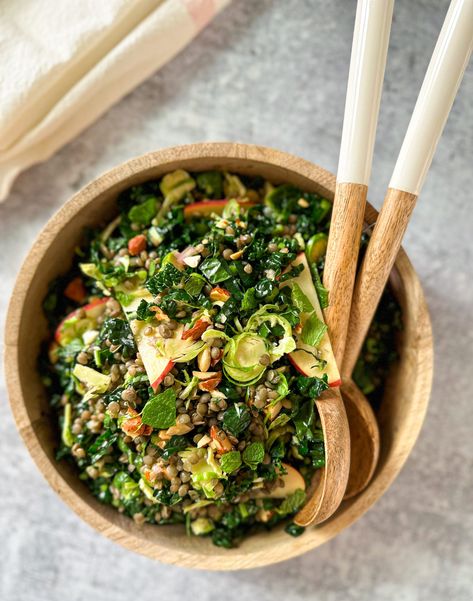 Dr Mark Hyman Recipes, Dr Hyman, Olive Oil Salad, Dr Mark Hyman, Greens Salad, Winter Greens, Shredded Brussel Sprouts, Mark Hyman, Vegetarian Salads