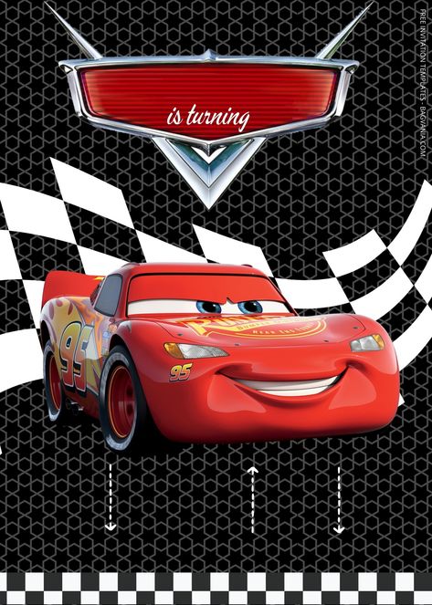 Cars Theme Invitation Template, Cars Birthday Invitations Free Template, Cars Invitation Template Free Printable, Mcqueen Invitation Template, Car Birthday Invitations Free, Car Birthday Party Invitations, Pixar Cars Birthday, Cars Invitation, Disney Cars Party