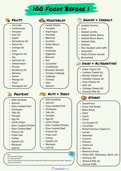 As a parent, I know how exciting and challenging it can be to introduce solid foods to your baby. That’s why I’ve created the “100 Foods Before 1” list to make the baby-led weaning process simple and fun. 100 Foods To Try Before 1, 100 Before 1 Foods, 100 Before 1 Blw, 1st Foods For Baby, When To Introduce Foods To Baby, Baby Led Weaning First Foods Chart, Baby Weaning Chart, Blw 100 First Foods, Baby First 100 Foods Chart