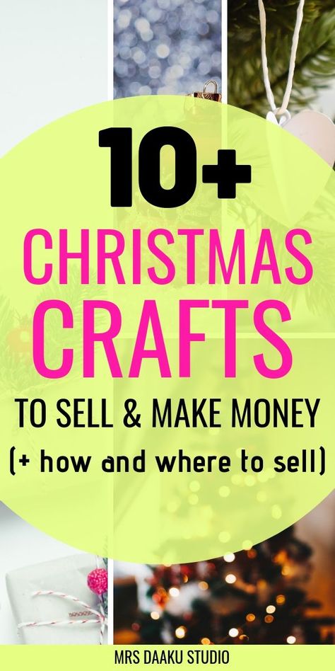 Want to make extra money this Christmas and holiday season? You can grab this list of 10 beautiful DIY Christmas crafts to sell for stay at home moms. These are easy crafts to make and sell for profit. They make money and you can start a craft business from home. Ready to check out some ideas for crafts that sell well? #makemoney #crafts #craftprojects #DIY #workathome #momjobs #stayathomemom #extracash #howtomakemoney #christmas #howtomakemoneyonchristmas #holidaycash Diy Christmas Crafts To Sell, Christmas Crafts To Make And Sell, Profitable Crafts, Diy Christmas Crafts, Christmas Crafts To Sell, Christmas Bookmarks, Christmas Crafts To Make, Cheap Crafts, Crafts To Make And Sell