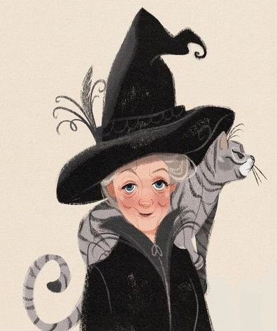 Minerva Mcgonagall, Harry Potter Illustrations, Theme Harry Potter, Harry Potter Artwork, Potter Art, Harry Potter Drawings, Wizarding World Of Harry Potter, Harry Potter Fan Art, The Wizard