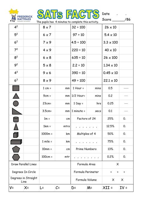 Year 6 Factsheet Sats Revision Year 6 Maths, Year 6 Sats Revision, 11 Plus Exam, Year 6 Maths, Mental Maths Worksheets, Mental Maths, Curriculum Lesson Plans, Maths Worksheets, Math Sheets