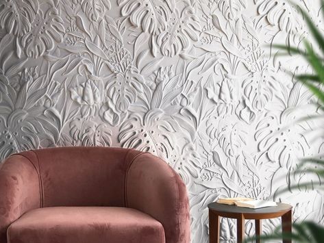 Indoor 3D Wall Panel MANAUS By 3D Surface design Jacopo Cecchi Embossing Art, Decoration Beton, Wall Panel Design, Wall Texture Design, Metal Embossing, Lobby Design, Mural Wall, Decorative Wall Panels, 3d Wall Panels