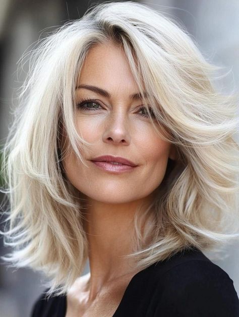 Best Medium Haircuts, Medium Haircuts For Women, Curly Pixie Haircuts, Womens Haircuts Medium, Medium Haircuts, Haircuts For Women Over 50, Layered Bobs, Stylish Short Haircuts, Oval Face Haircuts