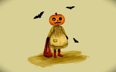 ArtStation - The Pumpkin Girl, Marta Szymańska Halloween Movie Night Party, Pumpkin People, Her Drawing, Pumpkin Girl, Halloween Watercolor, Halloween Movie Night, Person Drawing, Movie Night Party, Halloween Movie