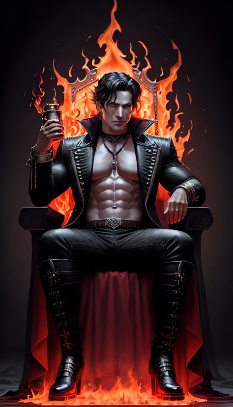 Male Moon God, Lucifer God, Magician Aesthetic, Incubus Demon, Demon Prince, 7 Prince, Prince Of Darkness, Anime Male, Incubus