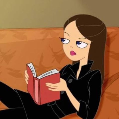 Vanessa Phineas And Ferb Icon, Iconic Brunette Movie Characters, Cartoon Screencaps, Vanessa Doofenshmirtz, Characters Reading, Photos Cartoon, Childhood Crushes, Phineas Y Ferb, Girl Memes