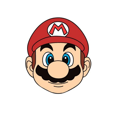 Mario Drawings Easy, Super Mario Art Drawing, Super Mario Drawing Easy, Easy Mario Drawing, Mario Characters Drawing, Mario Art Drawing, Mario Bros Drawing, Mario Tutorial, Super Mario Drawing