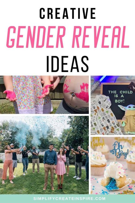 Are you looking for some unique and creative gender reveal ideas? From fun gender reveal party ideas to cute ways to reveal your exciting news to your family with sweet surprises. So whether you are looking for inspiration or just want to see what other people have done, read on for some great baby gender reveal ideas! Unique gender reveal ideas. Gender reveal party ideas. Gender reveal picture ideas. Creative Gender Reveal Ideas, Gender Reveal Activities, Unique Gender Reveal Ideas, Unique Gender Reveal Party Ideas, Gender Reveal Photo Shoot, Unique Gender Reveal, Birth Tips, Simple Gender Reveal, Gender Reveal Party Ideas