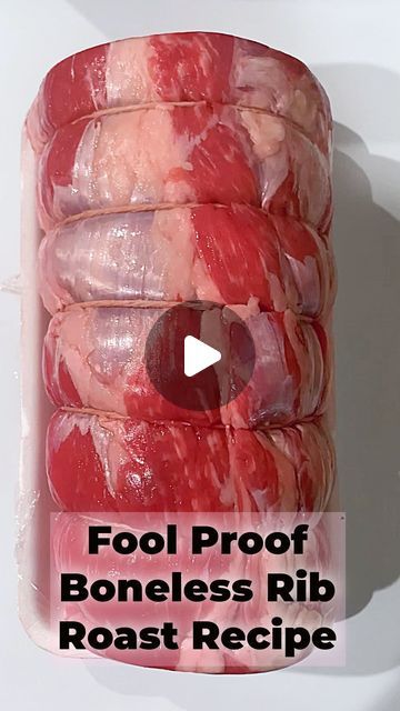 Sarah M Lasry - EASY RECIPES  & TRAVEL on Instagram: "⭐️Best Boneless Rib Roast Recipe ⭐️

This recipe is FOOL PROOF. You can’t screw it up if you follow these directions exactly! 

Also, PLEASE BUY YOURSELF A MEAT THERMOMETER if you don’t have one yet … legit only way to cook these expensive cuts and getting the medium/rare or well done right! 

•
TIP: I sliced this as I was serving it. You can reheat It on a hot plate if it’s double wrapped in foil in a tin for about 25 minutes. Rewarms beautifully  even if sliced. The key is that 145 temp which is medium rare … so rewarming it will get it to perfect medium. 
Also amazing cold or room temp, when using leftovers cut into salads or made into sandwiches or used on a charcuterie plate. 

•
RECIPE:
1 Bonless rib roast 
Salt and pepper 
3 tbsp Roast Beef In The Oven Recipes, Roast Beef Recipes Videos, Boneless Rib Roast Recipe, Boneless Rib Roast, Ribeye Roast, Video Cooking, Boneless Ribs, Rib Roast Recipe, Charcuterie Plate