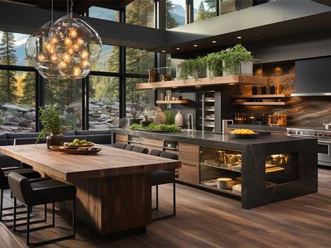 Kitchen Interior Design Modern Luxury, Top Kitchen Designs, Modular Kitchen Designs, Modular Kitchen Design, Dream Kitchens Design, New Kitchen Designs, Decor Entryway, Kitchen Design Trends, Luxury Kitchen Design