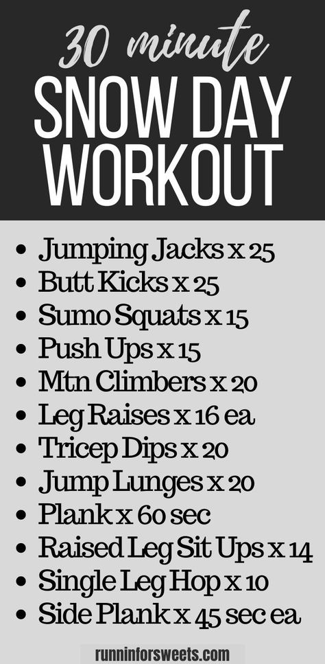 Snow Day Workout, Indoor Cardio Workout, Workouts Intense, Indoor Cardio, Home Weight Workout, Workouts For Strength, Cross Training For Runners, Workouts With Weights, Workouts For Runners