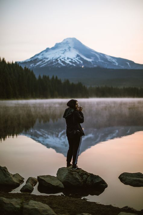 Trillium Lake Sunrise Photography Mt Hood Oregon Photography, Portland Oregon Photography, St Helens Oregon, Oregon Aesthetic, Living In Portland Oregon, Oregon Lakes, Yachats Oregon, Mount Hood Oregon, Pacific City Oregon