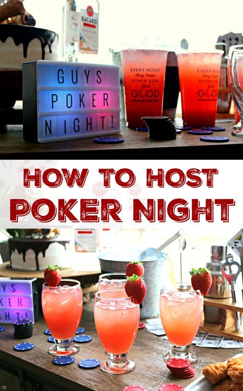 Adult Party Themes, Bacardi Rum, Poker Party, Poker Tournament, Guys Night, Night Food, Poker Night, Night At Home, Childrens Birthday Cakes