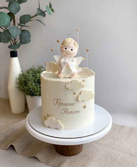 Baptismal Cake Design, Minimalist Baptismal Cake, Cake For Baptism Girl, Cake For Baptism Boy, Baptism Cakes Girl, Christianing Cakes Girl, Torta Za Krstenje, Baptismal Cake Boy, Baptismal Cake Girl