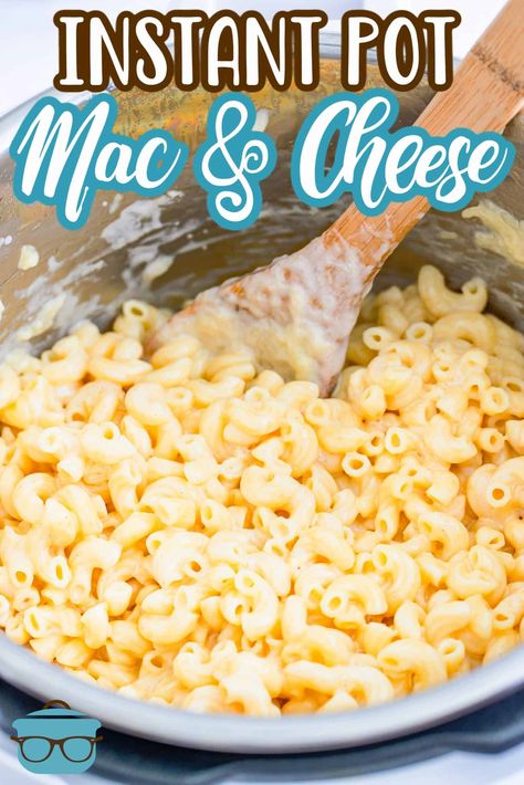 Instant Pot Macaroni and Cheese (+Video) - The Country Cook Mac And Cheese Rezept, Ip Chicken, Instant Pot Mac And Cheese, Pot Mac And Cheese, Kentucky Fried Chicken, Pastas Recipes, Instant Pot Pasta Recipe, School Recipes, Pot Recipes Easy