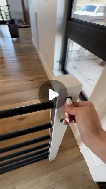 Rachel Hoch on Instagram: "We added these pocket gates during our home build and have no regrets! Absolutely one of our favorite house features! 🏠  Traditional baby gates are clunky and cringy. These are modern, hidden, and always a talking point with guests!  ✨save follow for more!  #home #homehacks #homedecor #homedesign #newhome #homebuilding #newconstruction #customhome #gates #doggates #pocketgates #hiddendoor #dogs #dogsofinstagram" Hidden Stair Gate, Built In Baby Gate For Stairs, Pocket Pet Gate, Hidden Gate In Wall, Hidden Baby Gate, Stair Gate Ideas, Baby Gate Ideas, Dog Gate Ideas, Pocket Dog Gate