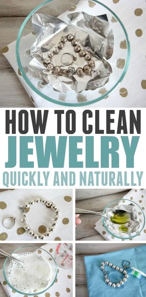 Jewelry Basics, Jewelry Cleaner Diy, Designing Jewelry, Clean Jewelry, Cleaning Painted Walls, Homemade Cleaners, Cleaning Tricks, Jewelry Cleaning, Deep Cleaning Tips