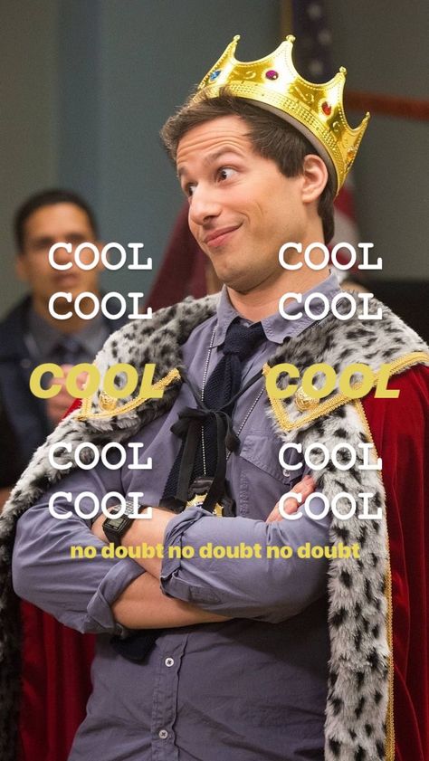 Jake Peralta Cool No Doubt, Cool Cool Cool Cool Brooklyn 99, Jake Peralta Wallpaper, Andy Sandberg, Jake Peralta Icon, Cool Cool Cool, Charles Boyle, Gina Linetti, Rosa Diaz