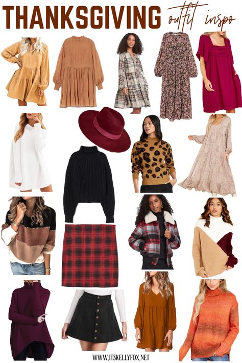 Thanksgiving Outfit Ideas, Thanksgiving Outfit Women, Family Picture Outfits, Night Style, Thanksgiving Outfit, Fashion Design Clothes, Fall Fashion Trends, Found On Amazon, Fall Fashion Outfits