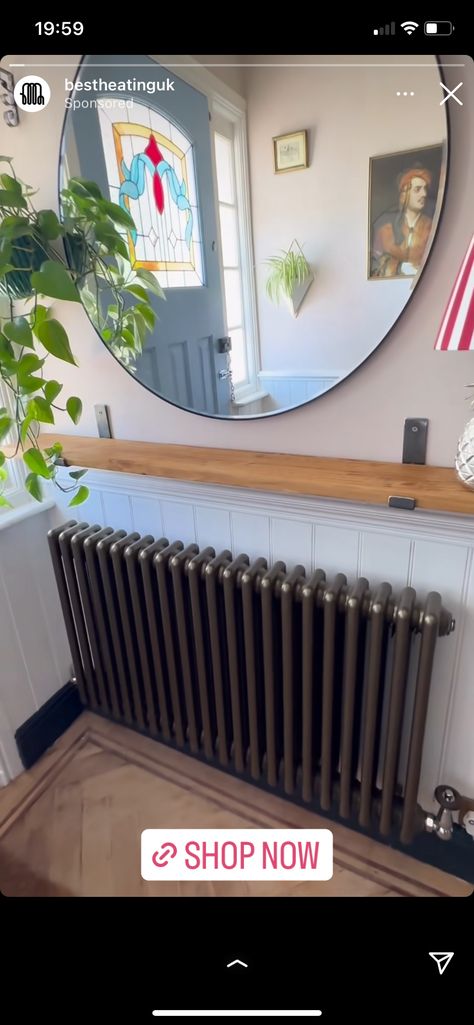 Hallway Radiator, Radiator Ideas, Victorian Radiators, Column Radiator, Add Value To Your Home, Small Home Offices, Hallway Designs, Column Radiators, Flat Ideas