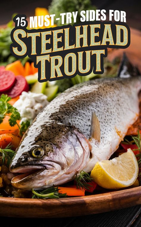 Discover the perfect side dishes to pair with your delicious steelhead trout 🐟🥗 #steelheadtrout #sidedishes #yum Steel Head Trout, Steelhead Trout Recipe, Baked Trout, Lemon Dill Sauce, Steelhead Trout, Trout Recipes, Smoked Trout, Lemon Dill, Dill Sauce