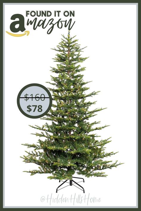 Pre-Lit Aspen Fir Artificial Christmas Tree from Amazon is 50% off making it $78! Christmas Trees Home Depot, Best Christmas Tree Target, Fir Tree Christmas, Farm Trees Ideas, Best Amazon Christmas Tree, 4.5 Christmas Tree Ideas, Aspen Fir Christmas Tree, European Fir Christmas Tree, Nobel Fir Christmas Tree