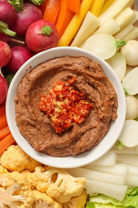 hummus four ways - Girl on the Range Roasted Pepper Hummus, Roasted Beet Hummus, Healthy Hummus, Bean Hummus, Pepper Hummus, Beet Hummus, Vegetable Platter, Veggie Snacks, Best Appetizer Recipes