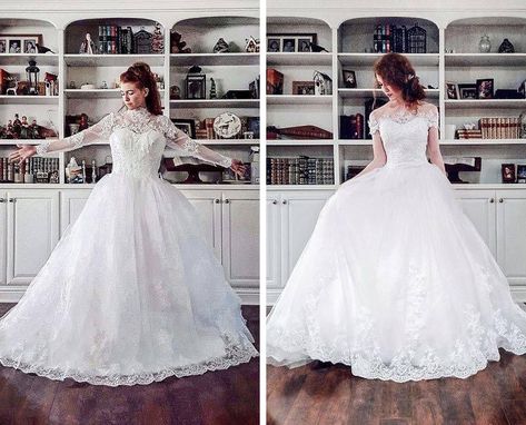 Dress Thrift Flip, Thrifted Wedding Dress, Thrifted Wedding, Old Gowns, Dress Thrift, Old Wedding Dresses, Mom Wedding Dress, Modern Gown, Wedding Dress Ideas