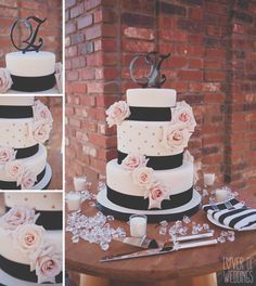 Navy Blush Gold Wedding, Pink Black And White Wedding, Black Rose Gold Wedding, Black And Blush Wedding, Blush And Black Wedding, Wedding Flowers Yellow, Black And Pink Wedding, Blush Cake, Inexpensive Wedding Flowers