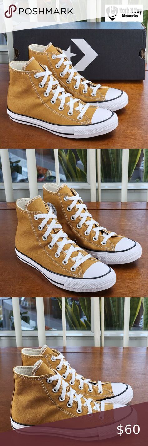 Converse Women's Chuck Taylor All Star Hi Canvas A02785F Burnt Honey Size 7 Burnt Honey, Womens Converse, Chuck Taylor All Star, Converse Shoes, Chuck Taylor, Chuck Taylors, All Star, Converse, Honey