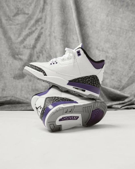 Retro 3 Purple, Dark Iris Jordan 3 Outfit, Jordan 3 Iris, Retro 3 Jordans, Jordan 3 Purple, Jordans 3 Retro, Jordan 3 Outfit, Jordan 16, Air Jordan Retro 3